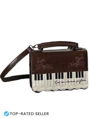 Y2K Vintage Grunge Piano Purse Women Emo Gothic Handbags Shoulder Funky 2000s